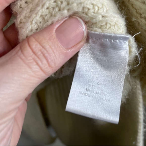 𝅺glam Women's Hooded Sweater Oversized Baggy and Soft Cream Size Medium Large - Picture 5 of 14